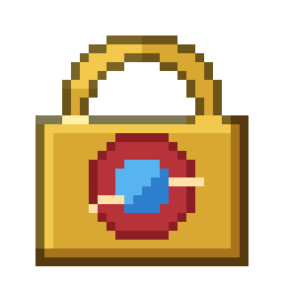 A golden planet lock